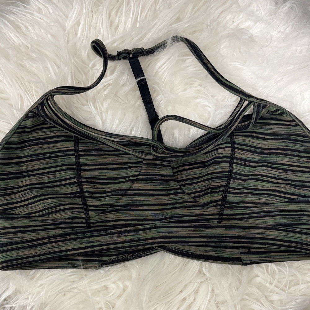 Glyder Multicolor Striped Sports Bra